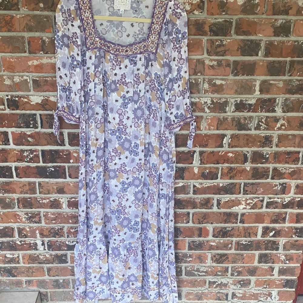 Johnny Was prairie dress floral